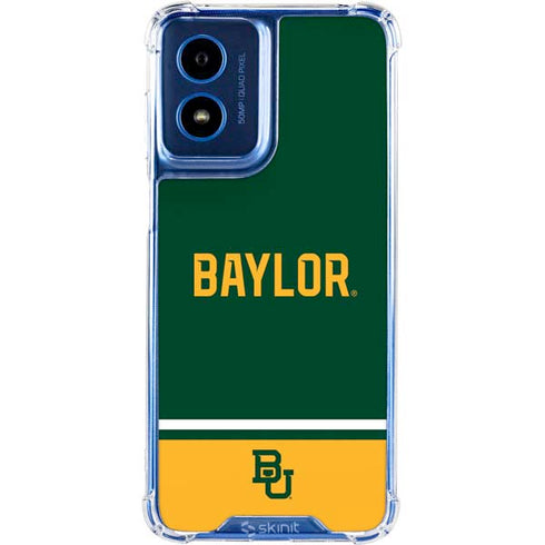 Baylor University BU Split Moto G 5G (2024) Clear Case